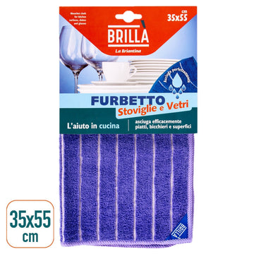 Brillà - Panno furbetto stoviglie e vetri 35x55 cm