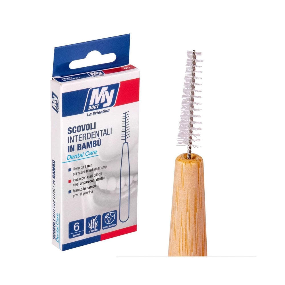 Bamboo Interdental Brushes 6 Pcs