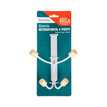 BRILLA REAR DOOR HOOK 4 PLACES WHITE METAL