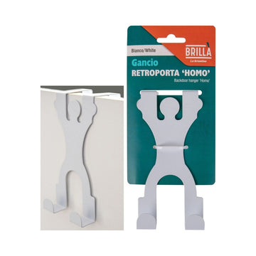 Brilla Gancio Retroporta Homo Bianco Metallo