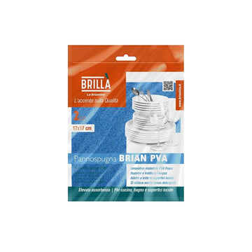 BRIAN PVA SPONGE CLOTH 17X17 CM 2 PCS