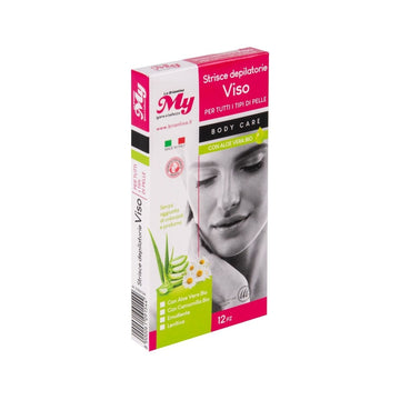 Strisce Depilatorie Viso 12 Pz Aloe Vera