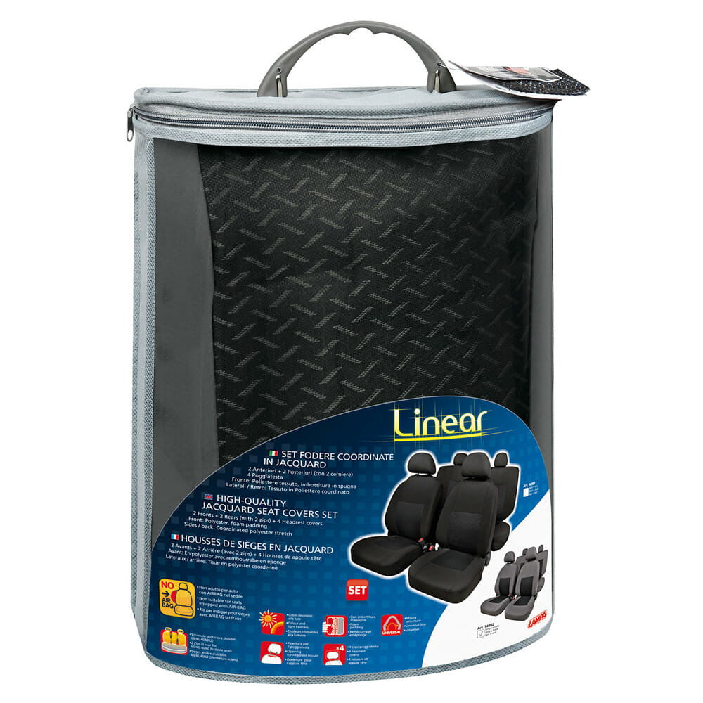 Lampa - Set fodera linear grigio+nero