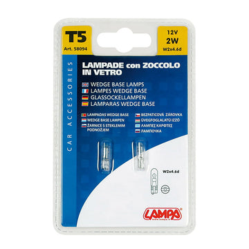 Lampa Lampade c/zoccolo t5 12v 2w
