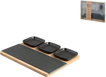 Tagliere Ard/Bambu 3Coppe Stw/Nero