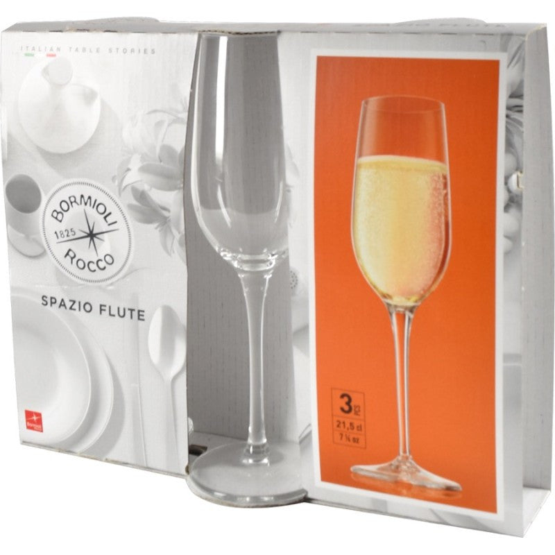 Bormioli Spazio Tris Flute Glass Cl.19