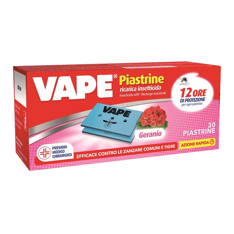 Vape Ricarica 30Pz Piastrine Ass. Menta/Geranio