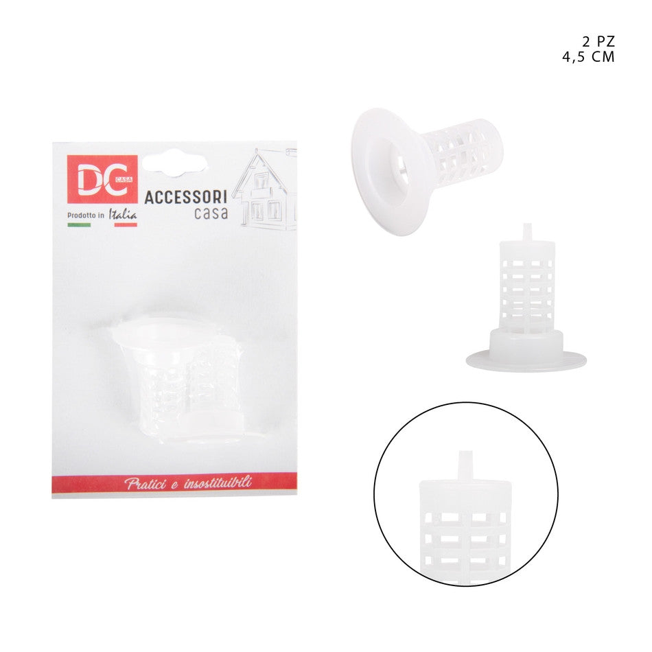 Dc Casa - Filtro Lavello Plastica 4.5Cm 2Pz