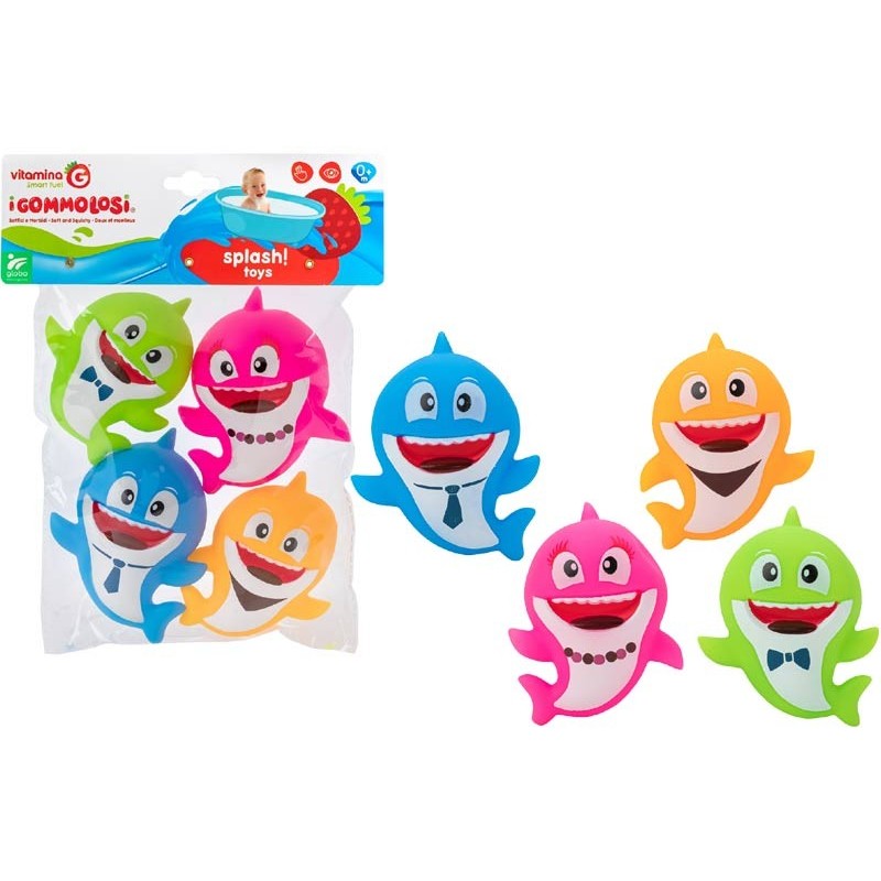 Globo Gommolosi Squalo 4Pz
