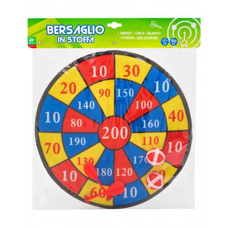 Globo Bersaglio Di Stoffa 35Cm C/2 Palline E 2 Freccette