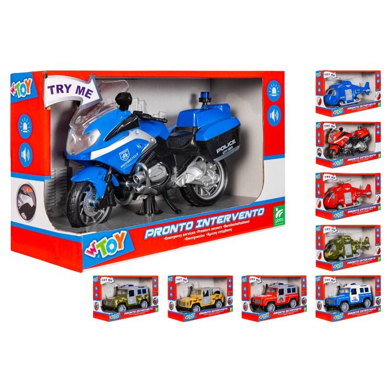 Globo Elicottero/Fuoristrada/Moto 20Cm B/O Col Ass T-M