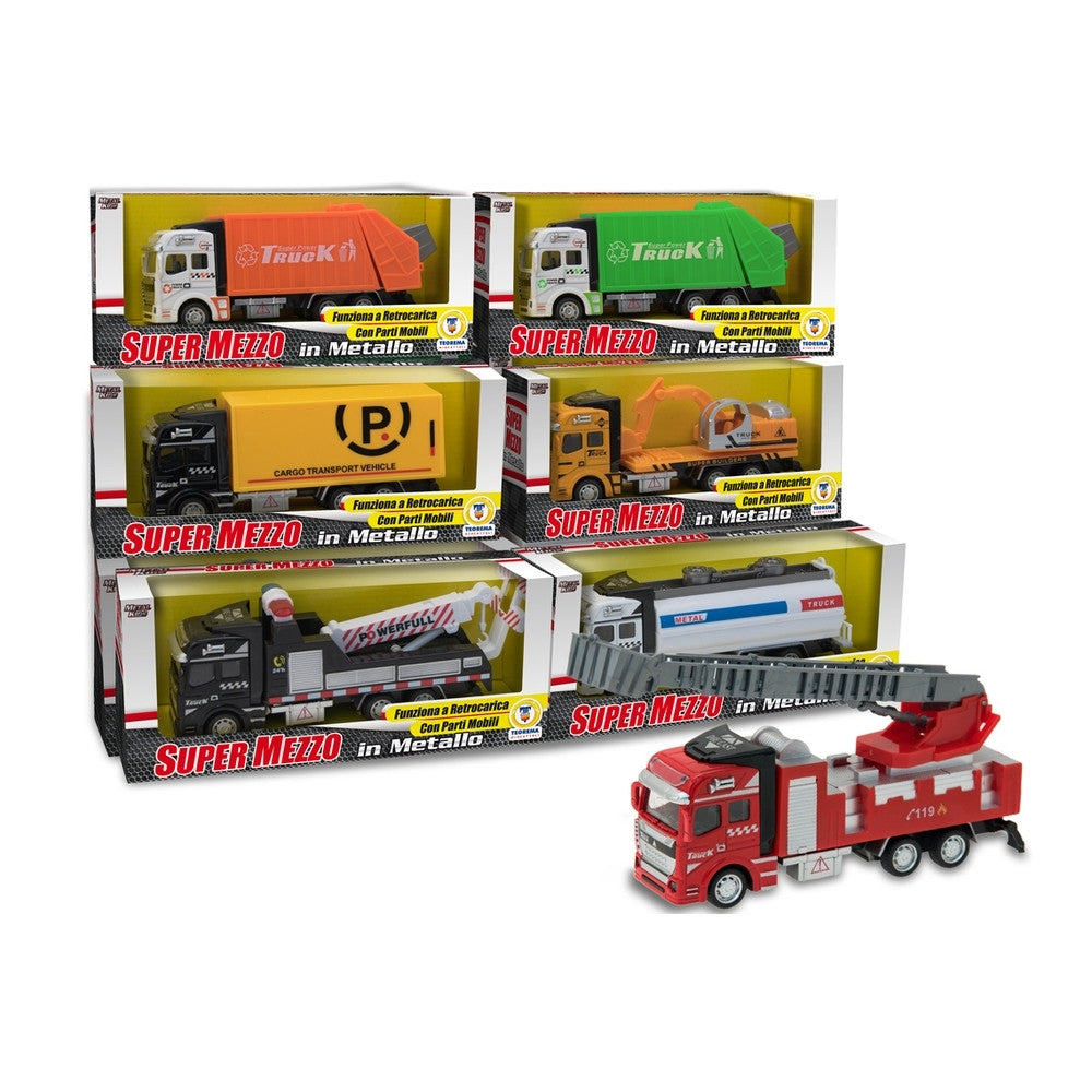 Metal Kids - Mezzi Da Lavoro 6 modelli Assortiti