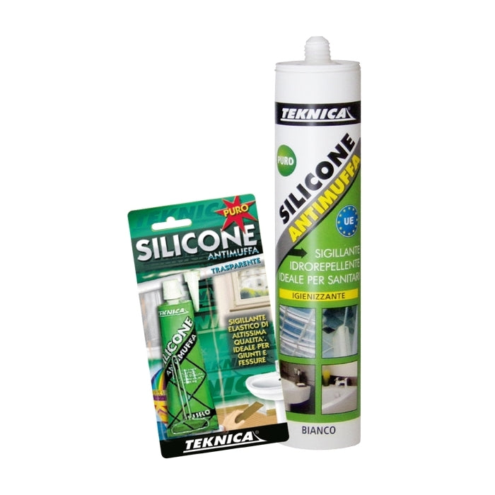 Teknica Silicone Tubetto Blister Antim. Bianco 60Ml