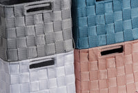 Ad - Cestini Poliestere Velum Assortiti 4 Colori 26X17Xh11Cm