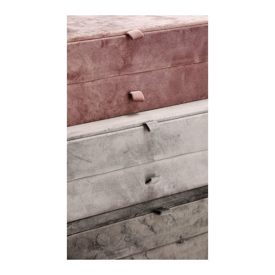 Ad - Velvet Jewellery Holder 3 Colours 29X17Xh11Cm