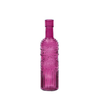 Ad - Bottiglia Porta Candela Vetro 6 colori D55Xh20