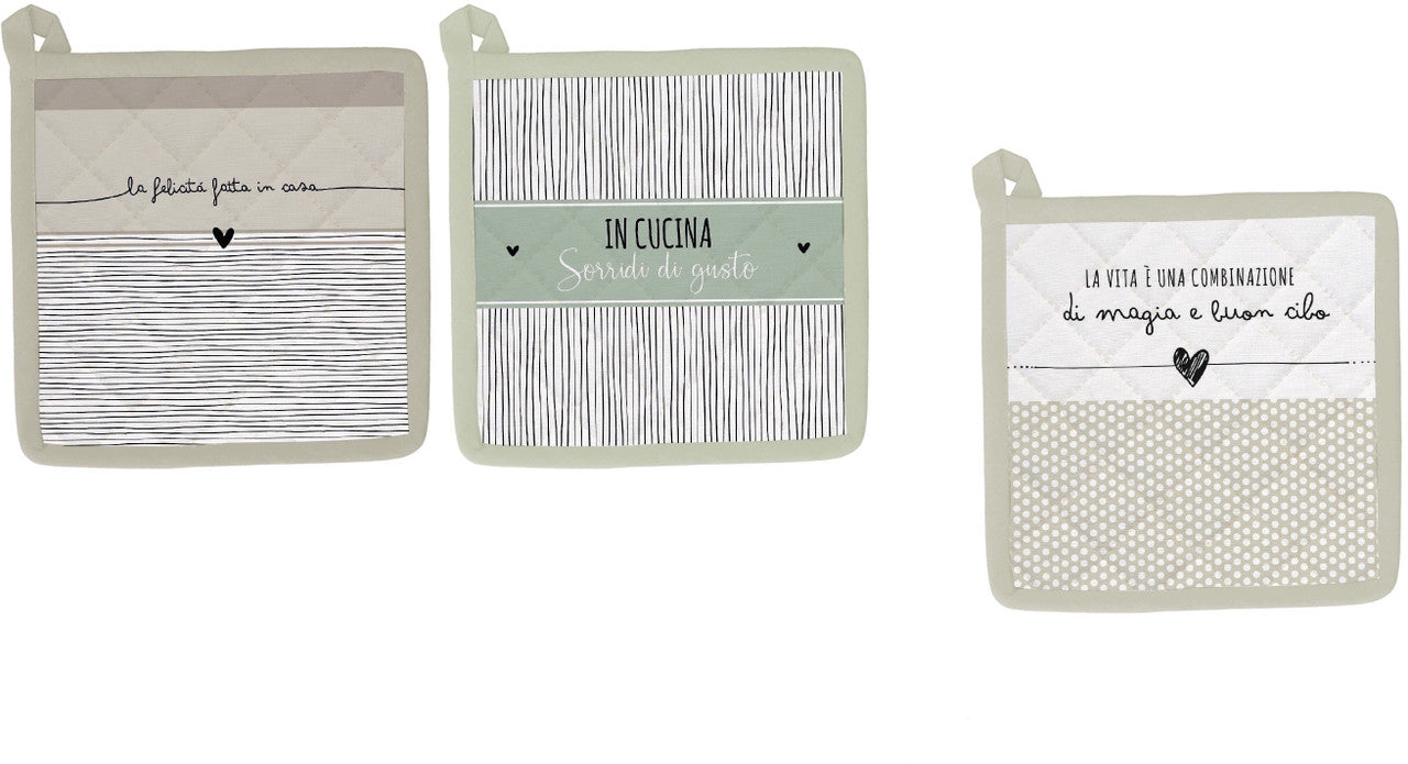 Ad Presina Mix Cotton Vercas with 3 decorations 20X20 cm