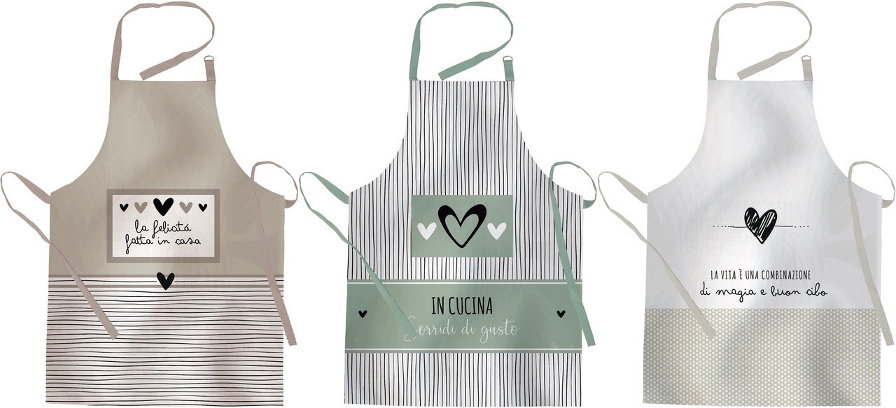 Ad Grembiule Mix Cotone  Vercas 3 decorazioni 60X80 cm