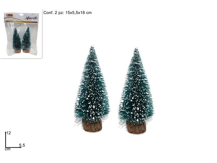Christmas Alberelli 2Pz