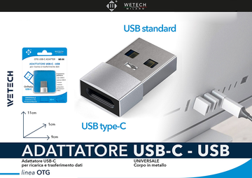 Wetech Adattatore Usb C- Usb