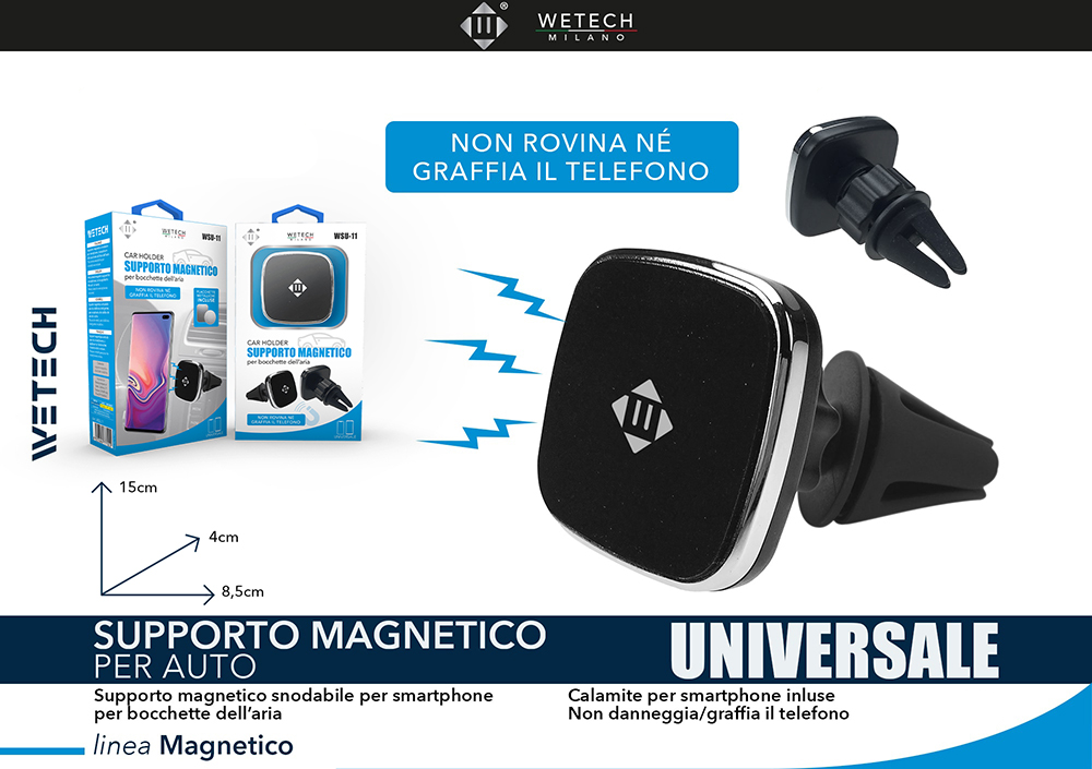 Wetech Supporto Auto Magnetico