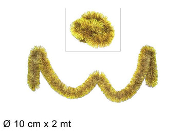 Christmas Filo Addobbo 10Cm X2Mt Oro