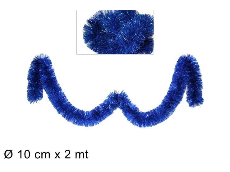 Christmas Filo Addobbo 10Cm X2Mt Blu