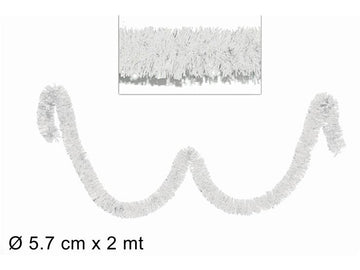 Christmas Filo Addobbo Bianco 5,7Cm 2Mt