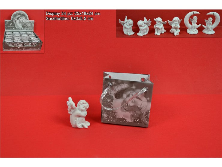 Christmas Sacchettino C/Angelo C/Strass 6Ass.