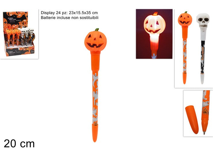 SS HW PENNA CON LUCE HALLOWEEN 1PZ