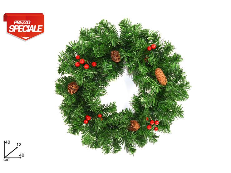 Christmas Dietroporta Tondo Cm 40