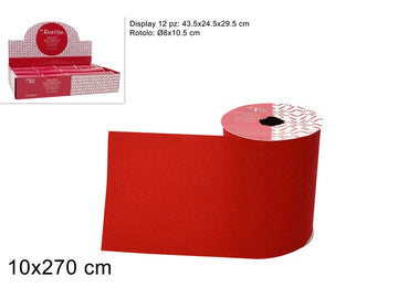 Christmas Nastro Velluto Rosso 10X270Cm. Art.2018713