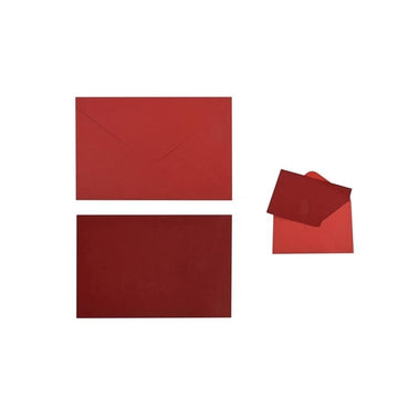 Christmas Biglietti Auguri 13.5Cm C/Buste8Pz Rosso