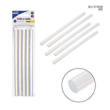 Dc - Colla A Caldo Stick 11Mm 19Cm Trasparente 5P