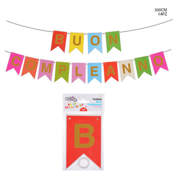 Dc - Festone Buon Compleanno 211Cm