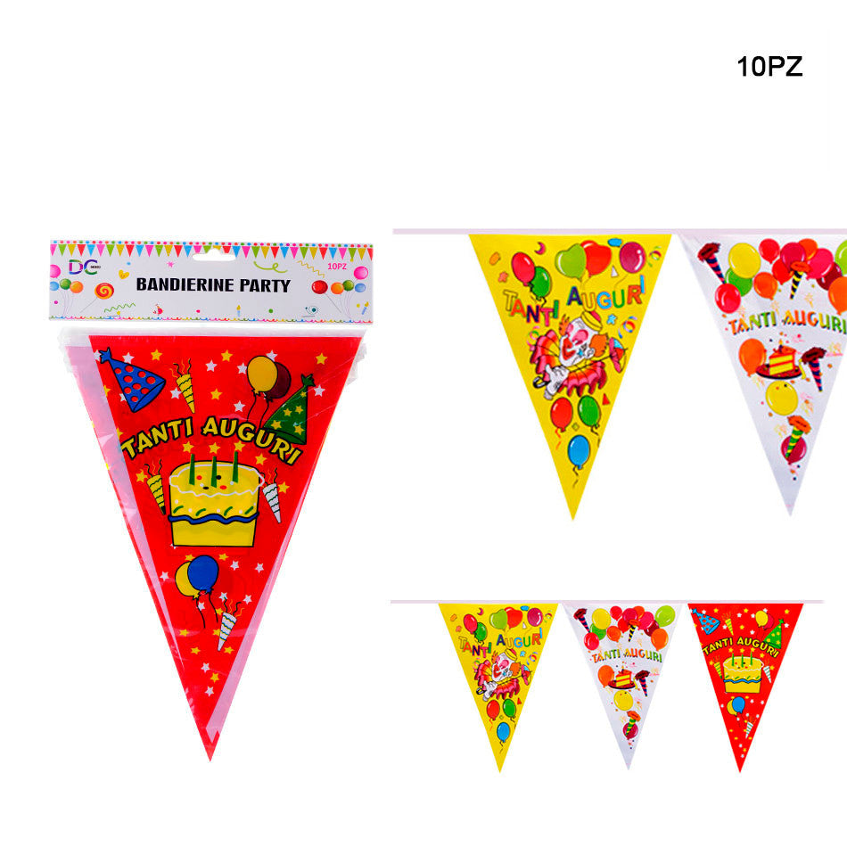 Dc - Festone Bandierine Party 10Pz