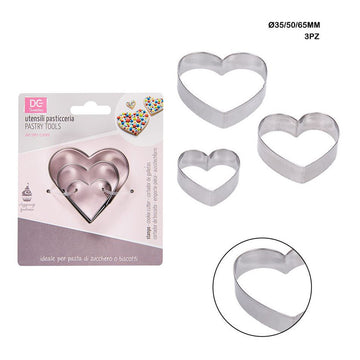 Dc - Set 3Pz Stampi Per Dolci Cuore
