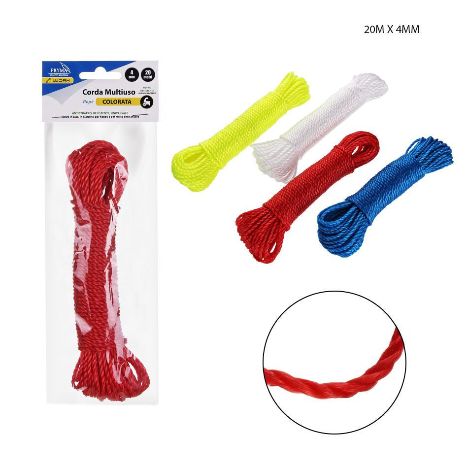 Dc - Corda Multiuso Colorata 20Mx4Mm