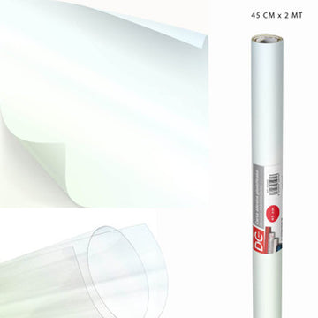 Dc - Carta adesiva pvc trasparente opaca 45x200Cm