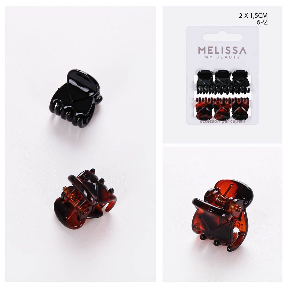 Melissa - Mollettone Per Capelli 15X2Cm 6Pz