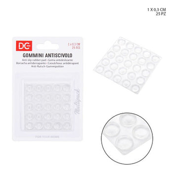 Dc Casa - Gommino A/Scivolo Adesivco 1x0.3Cm 25Pz