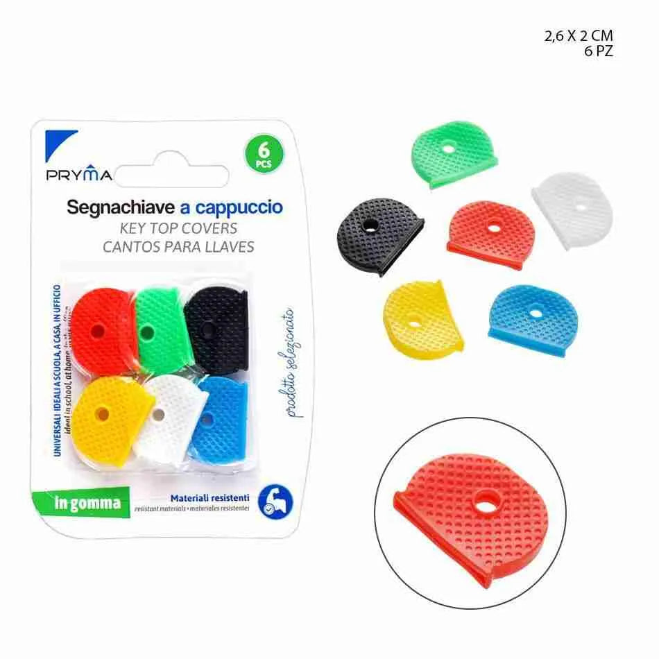 Pryma Segnachiave Cappuccio Gomma C/Foro