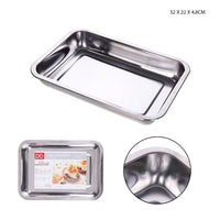 Dc - Stainless Steel Rectangular Baking Tray 31.5X21.5X4.8Cm