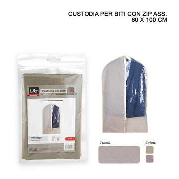 Dc - Custodia Abiti Tnt C/Zip 60X100Cm