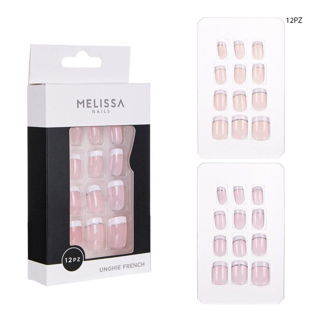 Melissa - Unghie Finte French 12Pz