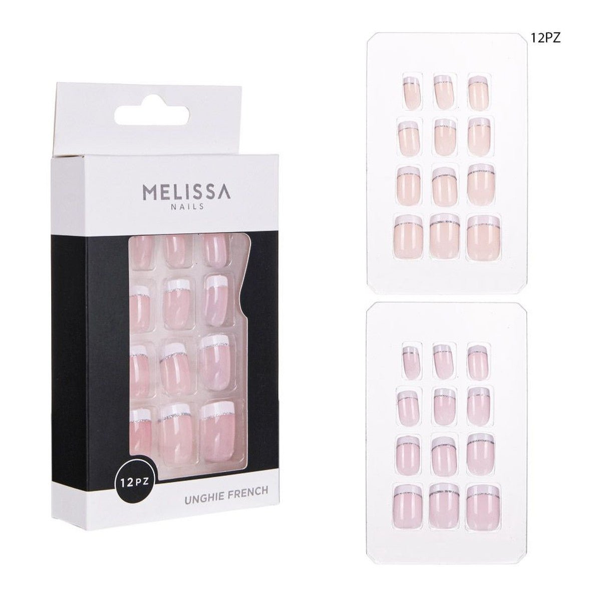 Melissa - Unghie Finte French 12Pz