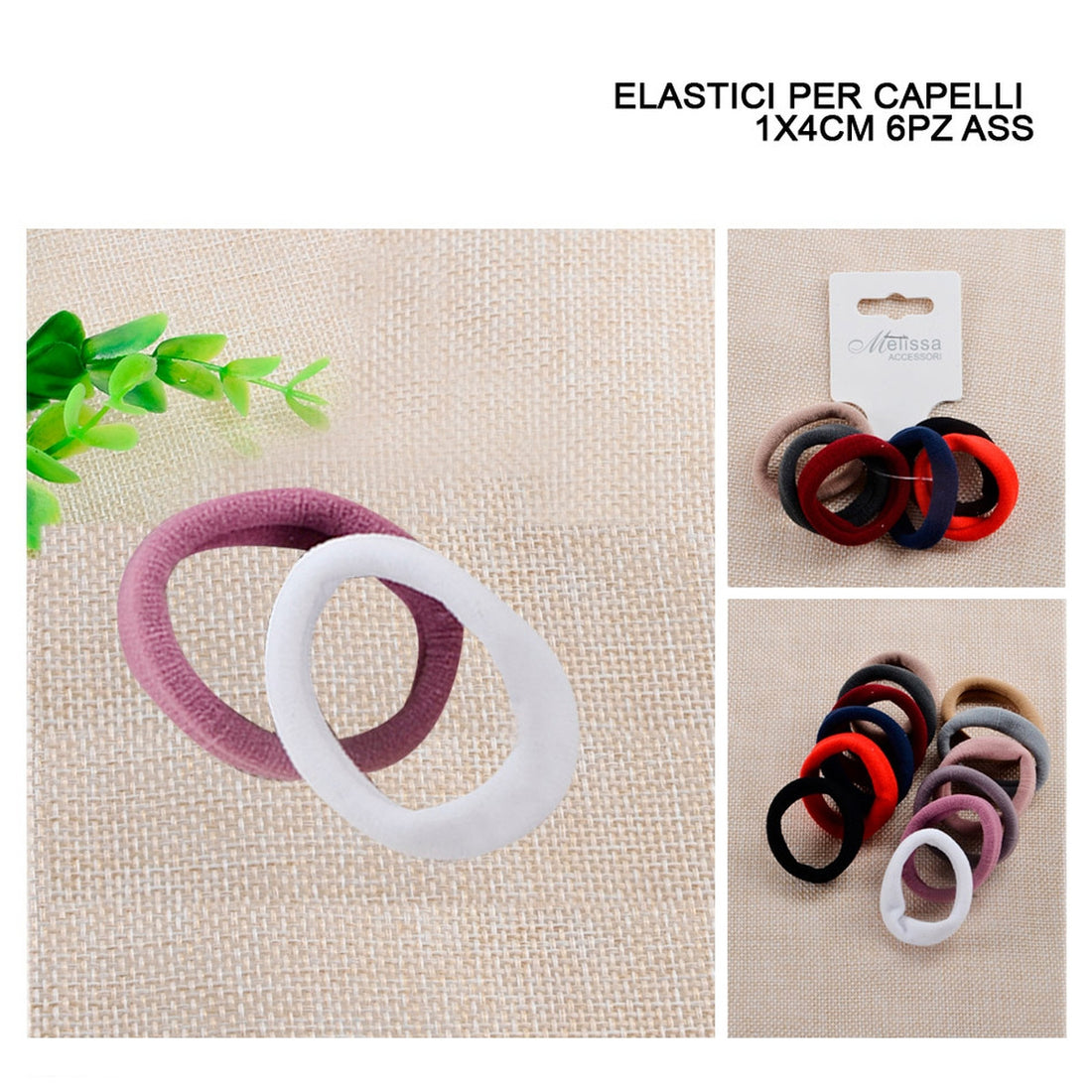 Melissa - Elastici Per Capelli 1X4Cm 6Pz