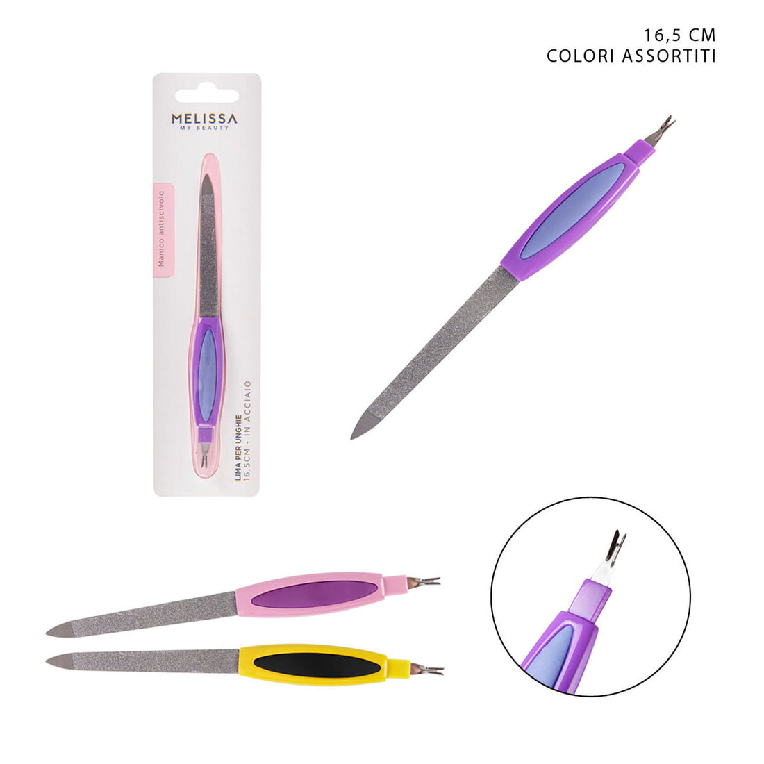 Melissa - Steel file with callus cutter ass