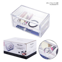 Melissa - Cosmetic Box 2 Drawers 18.7x11