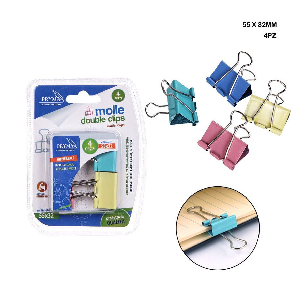 Dc - Molle Double Clips 55X32Mm 4Pz